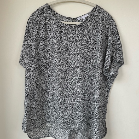 DR2 Tops - DR2 Monochrome Speckled Blouse